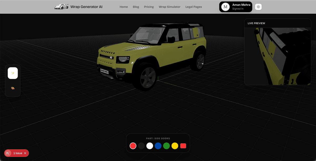 Wrap Generator: AI Car Wrap Visualizer - Preview 3M, Avery & TeckWrap Free